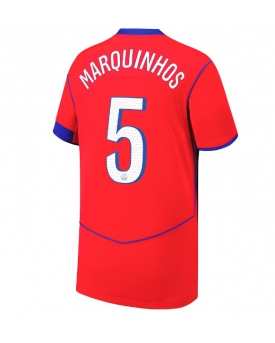 Paris Saint-Germain Marquinhos #5 Maglia Gara Terza Repliche 2025-26 Maniche Corte